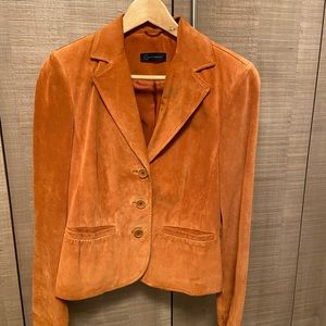Great CONTEXT  genuine suede brown jacket
